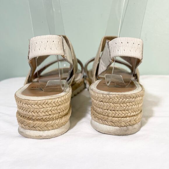 Aquatalia Womens Off White Annalise Alice Espadrille Slingback Sandals Size 5M - Picture 5 of 8